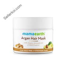 Mamaearth argan hair mask with argan, avocado oil and milk protein for frizz-free & stronger hair